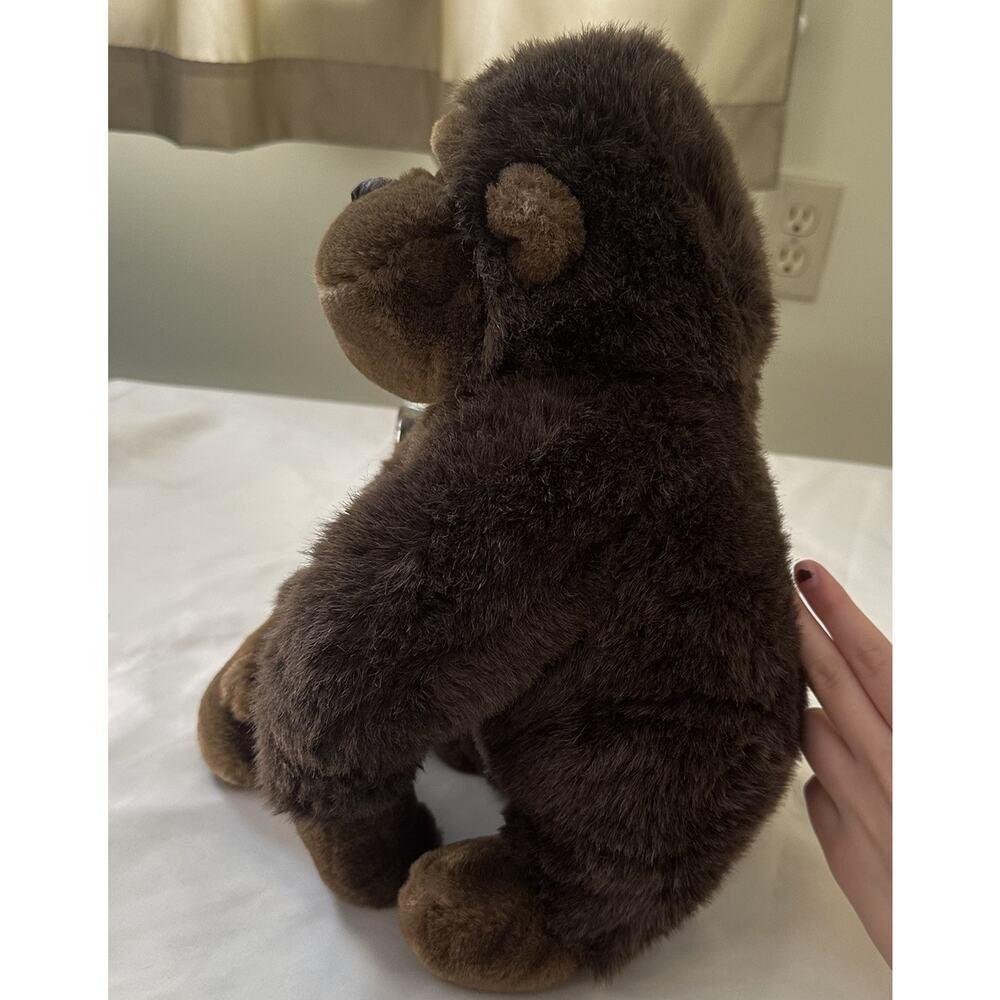 Vintage 80s Gorilla Riller Plush 12.5” Korea Brown Monkey Stuffed Animal Walmart - Picture 4 of 9